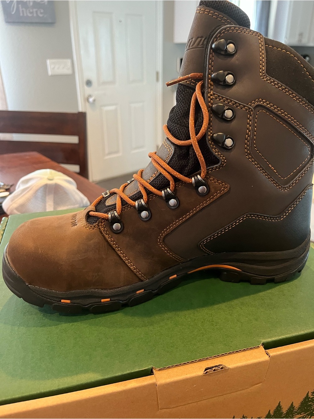 Danner Green Leather work boots